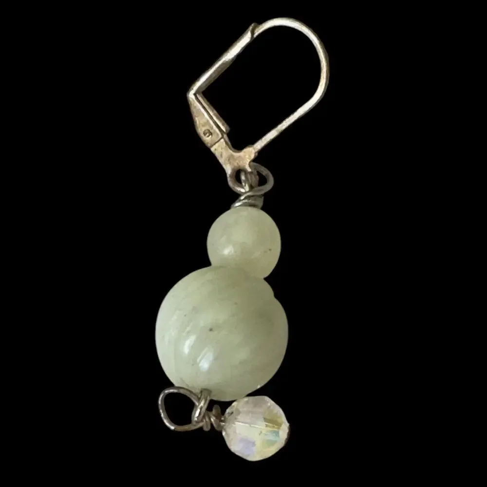Vintage green carved